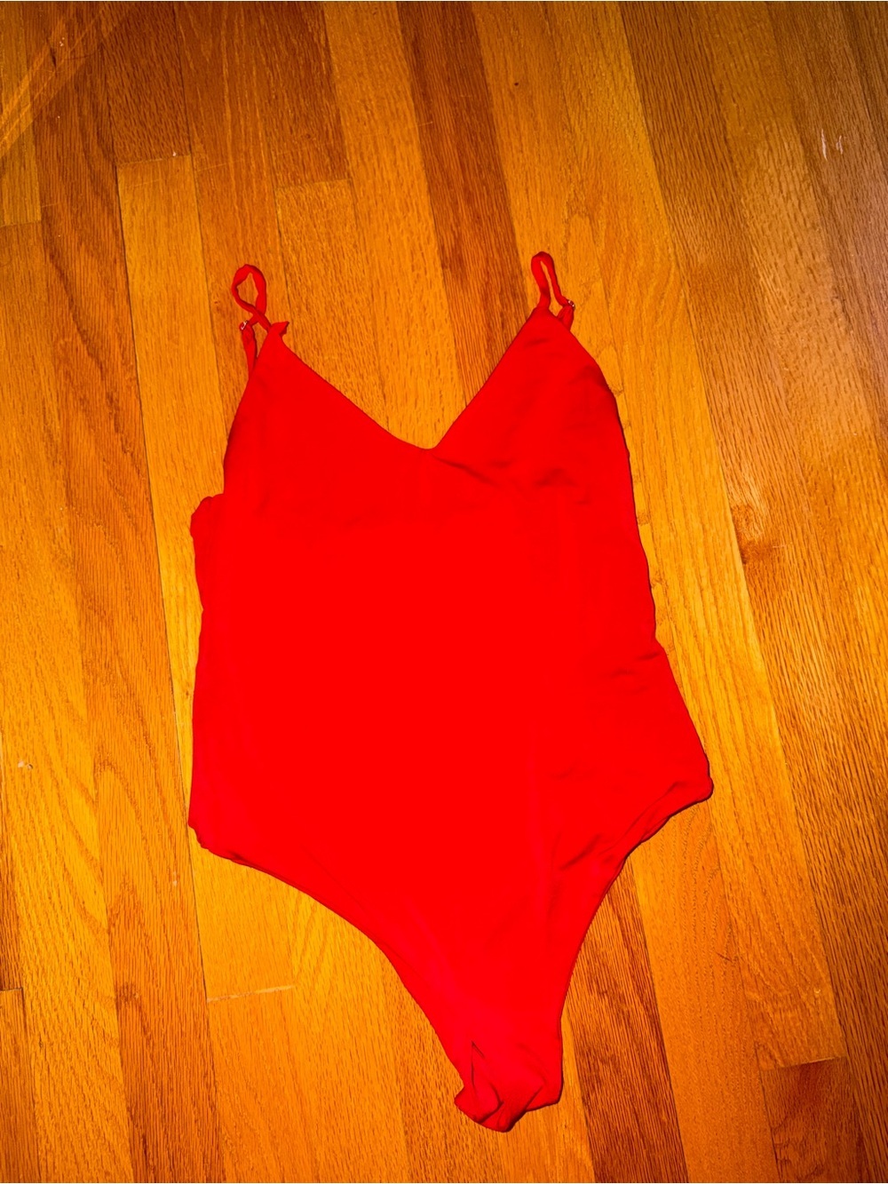 Mind Code Red V-Neck Bodysuit